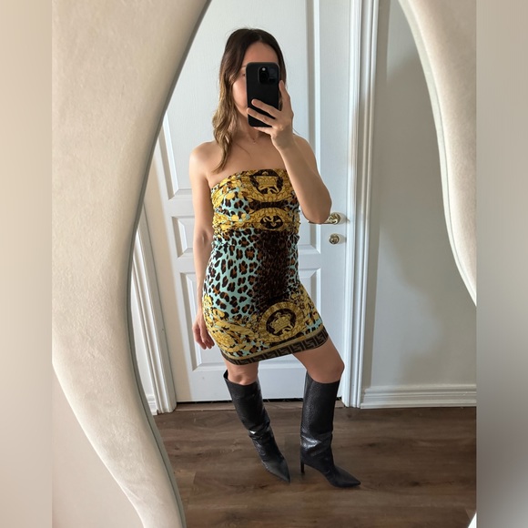 Fendace (Fendi x Versace collab) silk printed skirt - Picture 3 of 12